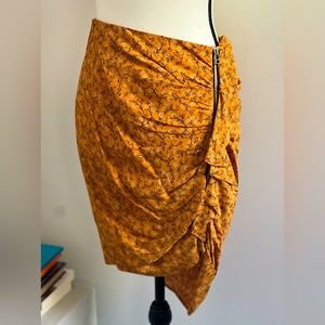 Veronica Beard Spencer Ruched Skirt